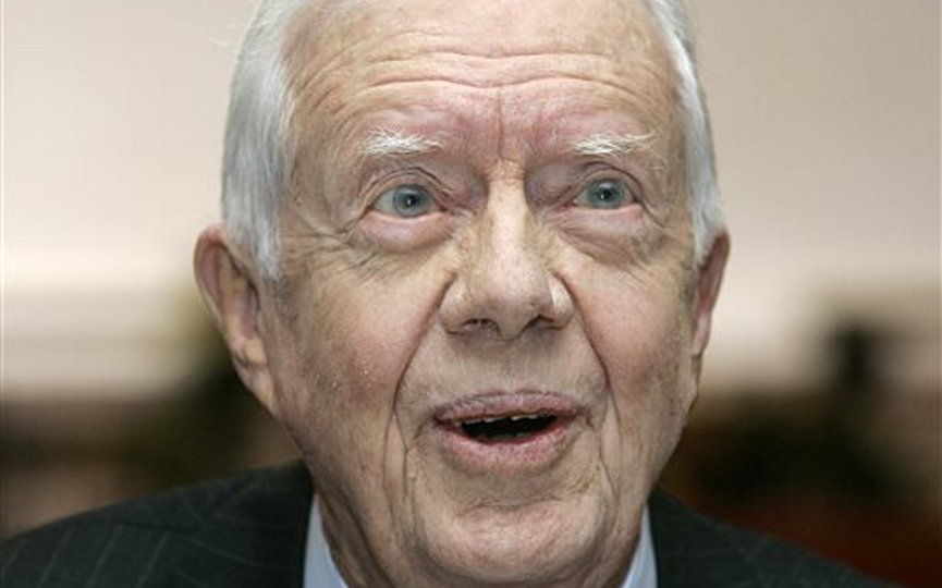 Ο πρώην πρόεδρος Τζίμι Κάρτερ.(AP Photo/Ric Feld)